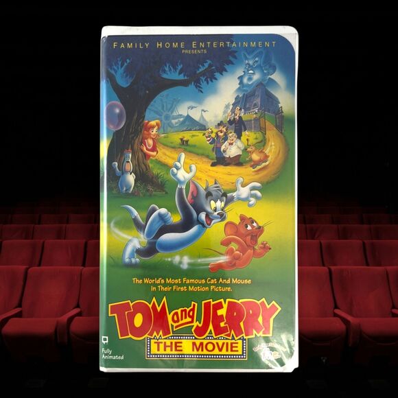 Tom And Jerry: The Movie (VHS, 1993) TESTED & Working SEE PHOTOS - Picture 1 of 8